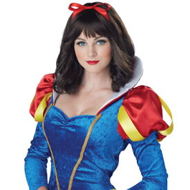 白雪姫 ウィッグ コスチューム コスプレ 大人 衣装 リボン 仮装 ハロウィン SNOW WHITE