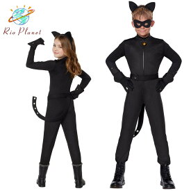 ミラキュラス レディバグ＆シャノワール シャノワール 子供 衣装 子供 ハロウィン 仮装 アニメ キャラクター Miraculous