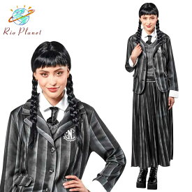 ウェンズデー コスプレ 衣装 アダムスファミリー 仮装 制服 ワンピース ハロウィン 大きいサイズ Wednesday