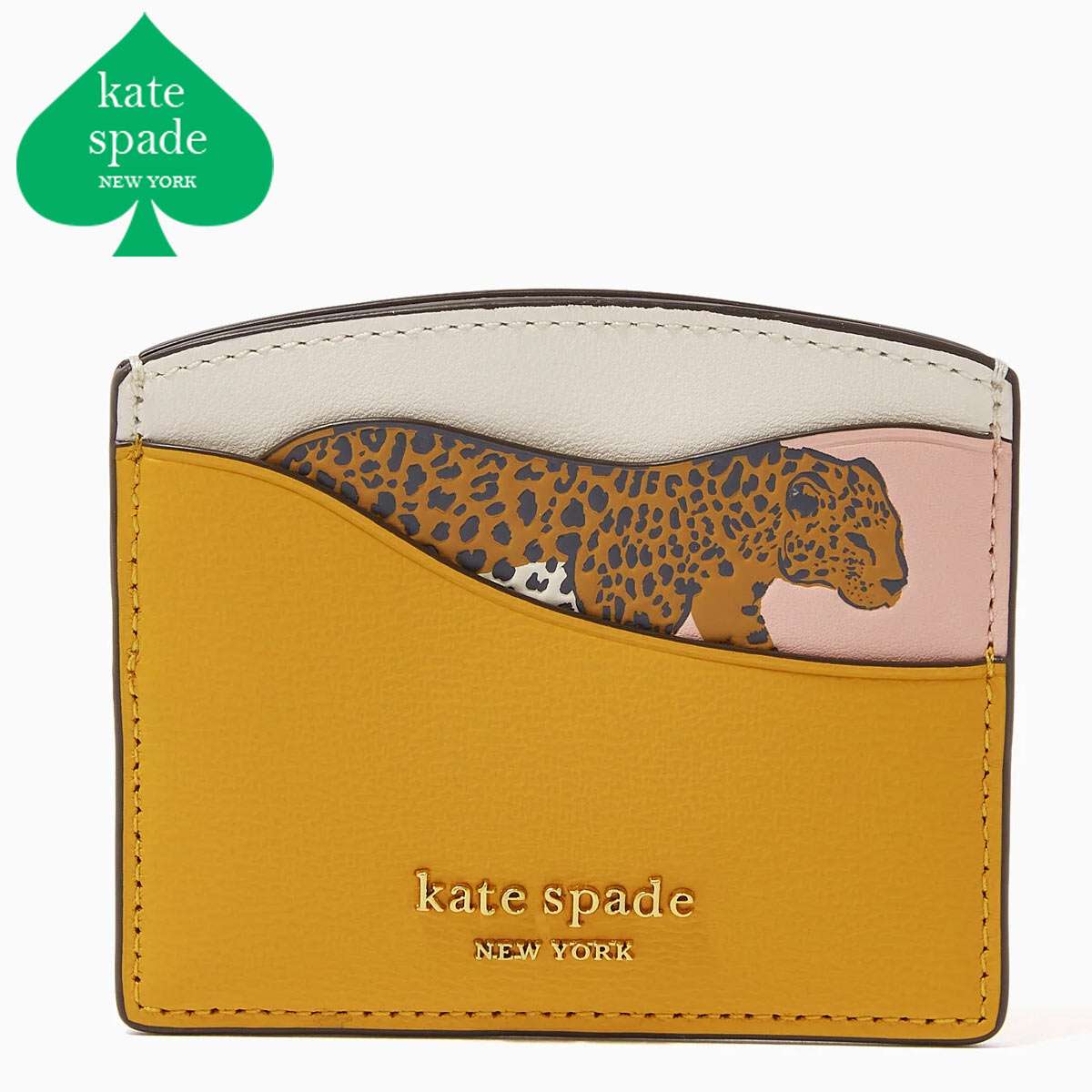 ケイトスペード カードケース レディース サフィアーノ カード 薄型 ブランド ヒョウ 誕生日プレゼント Kate Spadeのサムネイル