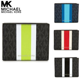 マイケルコース 財布 二つ折り メンズ ブランド 薄型 本革 カードがたくさん入る 薄い Michael Kors