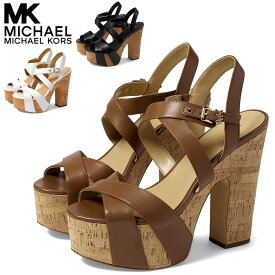 マイケルコース サンダル レディース ハイヒール パンプス チャンキーヒール 厚底 アンクルストラップ 大きいサイズあり Michael Kors