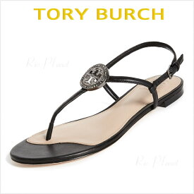 トリーバーチ サンダル トング 黒 ロゴ レディース 楽天 履き心地 サイズ TORY BURCH