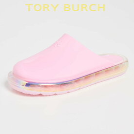 トリーバーチ サンダル レディース ぺたんこ 歩き やすい ブランド おしゃれ 透明 つっかけ Tory Burch