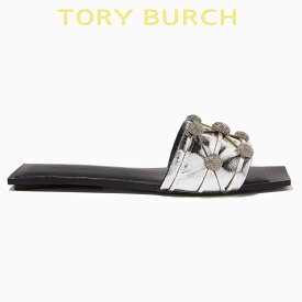 トリーバーチ サンダル レディース ぺたんこ 歩き やすい ブランド おしゃれ レザー つっかけ Tory Burch