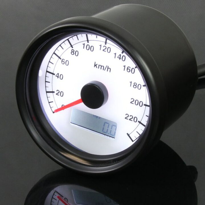 楽天市場】ハーレー用 電気式 240km/h 60mm LED スピードメーター 
