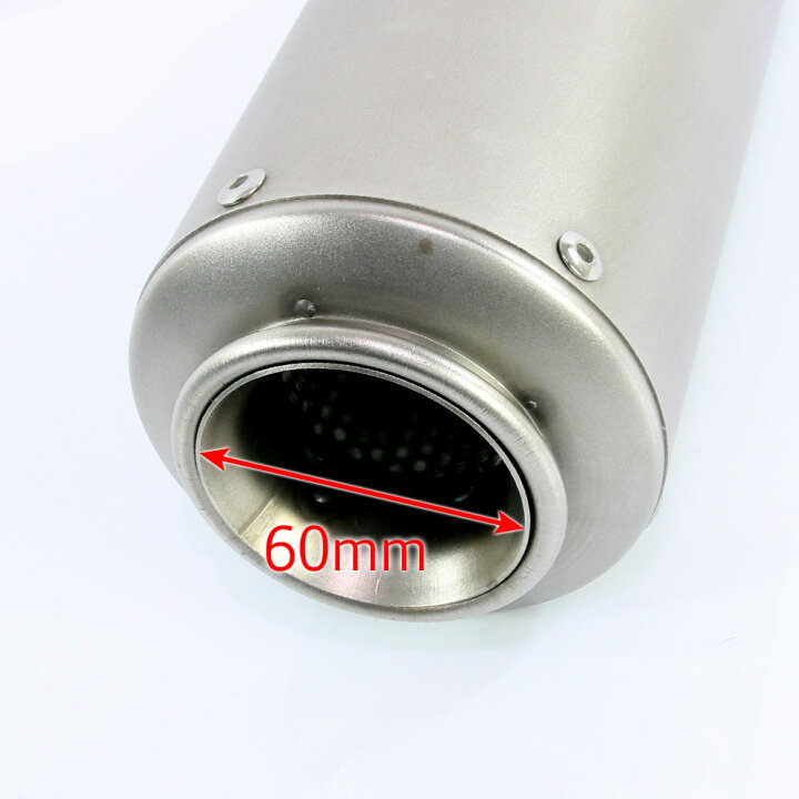 楽天市場】汎用 GPショートサイレンサー φ50.8 缶型 チタンカラー 焼き 