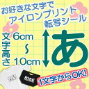 1文字から注文可能なアイロンシート！！6〜10cm 選べる書体、選べるフォント、一文字から注文可能！Tシャツ、ジャンパー、体操服、名札、ペット服 新元号 令和 令和元年 などに幅広くご使用可能です。