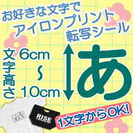 1文字から注文可能なアイロンシート！！6〜10cm 選べる書体、選べるフォント、一文字から注文可能！Tシャ…