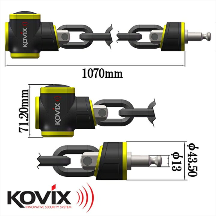 楽天市場】KOVIX(コビックス) 大音量アラーム付き チェーンロック セキュリティ KCL10 : バイクパーツバッテリー販売のRISE 楽天市場】KOVIX(コビックス) 大音量アラーム付き チェーンロック セキュリティ KCL10 : バイクパーツバッテリー販売のRISE