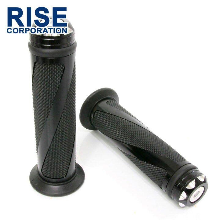 楽天市場】汎用 ハンドルグリップ ブラック トルネード 22.2mm バイク 