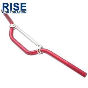 �I�t���[�h�p �A���~ �n���h���o�[ 22.2mm ���b�h �n���h���u���[�X�t�� HI�^�C�v 250SB �n�X���[ DRZ50 DRZ70 DRZ400SM RMX250 �Ȃǂ� �y�n���h����� �t���b�g�o�[�z