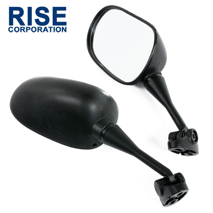 楽天市場 汎用 カウルミラー カウリングミラー ブラック スクエアタイプ 左右セット 新保安基準適合 バイク オートバイ ミラー カスタム パーツ ツアラー スポーツ 純正タイプ レプリカタイプ 車検対応 フルカウル 交換 補修 角度調整 平面鏡面 バイクパーツバッテリー
