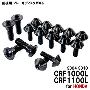 �`�^���{���g �z���_ CRF1000L CRF1100L SD04 SD10��p �u���[�L�f�B�X�N�{���g �O��Z�b�g �t�����g ���A 16�{�Z�b�g M6×17 M8×24 P1.25 �u���b�N �J�X�^��