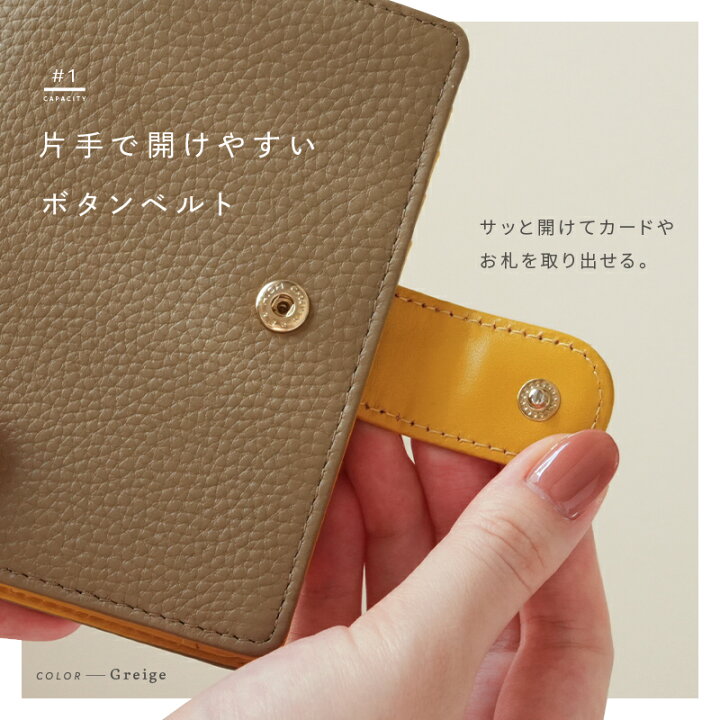 楽天市場】【本革】財布 レディース 二つ折 本革 二つ折り財布 