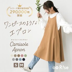【最大15％OFFクーポン★1/22 23:59迄】＼エプロン三冠達成／ エプロン おしゃれ ワンピース 保育士 かぶるだけ 北欧 かわいい ナチュラル カフェ 無地 シンプル 美容師 レディース キャミソール 送料無料 Sサイズ 小さい 大きい ギフト プレゼント