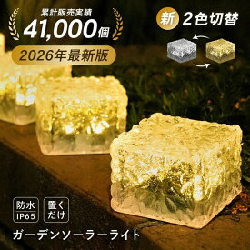 【20時~先着2000枚！50％OFFクーポン】ソーラーライト 屋外 防水 ガーデンライト エクステリア キューブ 埋め込み LEDガーデンライト LEDライト 置き型 おしゃれ 庭 ライトアップ 外構 ソーラー 充電 センサーライト