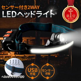 【GW期間中も通常発送】ヘッドライト 充電式 釣り 充電式ヘッドライト LEDライト LED ヘッド ヘッドランプ センサー点灯 センサー USB充電式 ズーム ワイド 角度調整 アウトドア レジャー ウォーキング 災害対策 防水