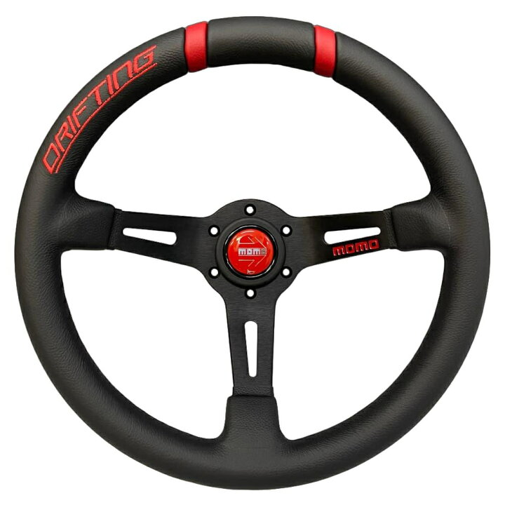 楽天市場】MOMO DRIFTING 33パイ レッド モモステアリング ド 