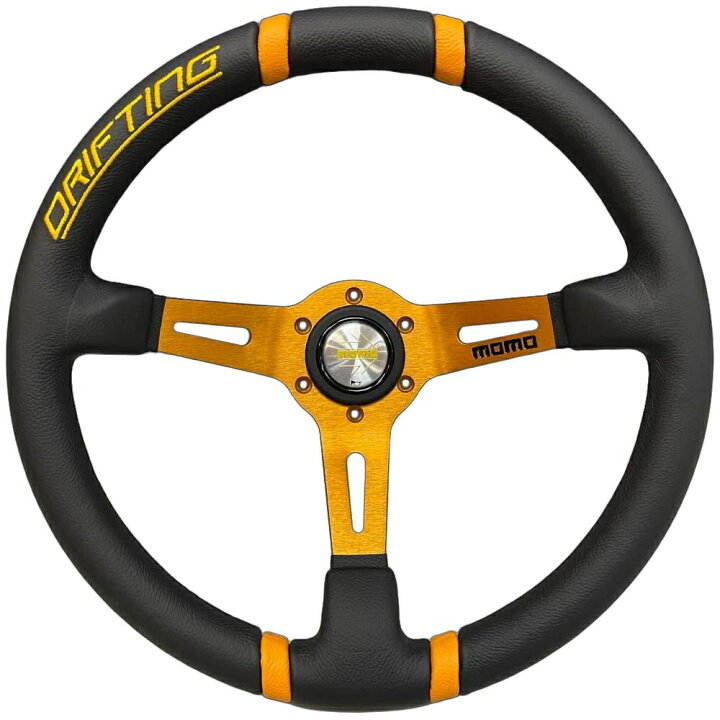 楽天市場】MOMO DRIFTING 35パイ オレンジ モモステアリング ド 