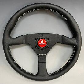 MOMO FULL SPEED WINNERS GRAND PRIX 348パイ ホワイトステッチ モモステアリング フルスピードウィナーズグランプリ348 フラットタイプ JAPAN仕様オリジナルモデル 正規輸入品