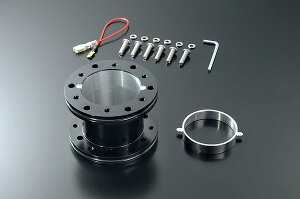 JDM アルミロングボススペーサー 60mm ブラック ステアリングポジションをレーシーにキメル!