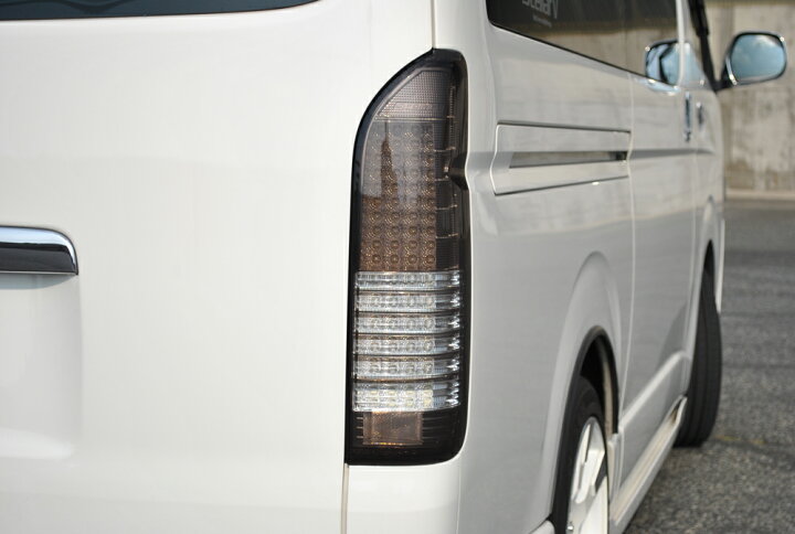 楽天市場】StellarV トヨタ ハイエース FULL LED 136 ストリームモデル ステラファイブ(stellar V ) LEDテール スモークハイエース