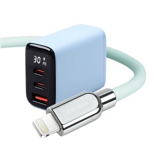 �������ƐG���Ă������Ȃ�_�炩���I��iPhone 16 �[�d �Z�b�g iphone 17 �[�d�� �P�[�u�� lightning type c �[�d �P�[�u�� �}�� �[�d�� �A�C�z�� 30W apple �A�_�v�^�[ AC �[�d�� 3 �|�[�g PD �[�d �R�[�h �X