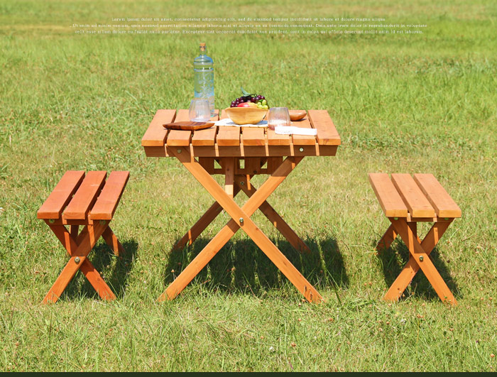 楽天市場】ガーデン テーブル セット 木製 バーベキュー BBQ ガーデン