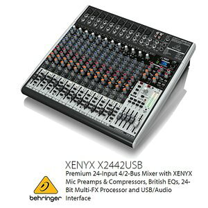 BEHRINGER/べリンガー X2442USB XENYX USBオーディオインターフェース搭載 アナログ・ミキサー