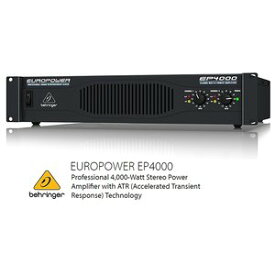 BEHRINGER/べリンガー EP4000 EUROPOWER 2000W×2（2Ω） ステレオ・パワーアンプ