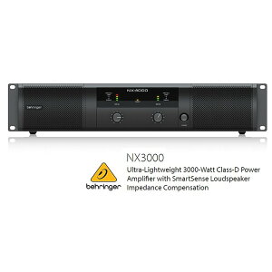 BEHRINGER/�׃����K�[ NX3000 1500W×2�i2���j �N���XD�X�e���I�E�p���[�A���v�@NX-3000