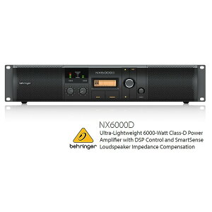 BEHRINGER/�׃����K�[ NX6000D 3000W×2(4��)�@�N���XD�X�e���I�E�p���[�A���v�@NX-6000-D