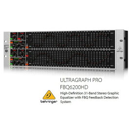 BEHRINGER/べリンガー　FBQ6200HD 　2ch 31バンドグラフィックイコライザーULTRAGRAPH PRO