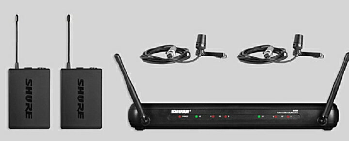 楽天市場】SHURE SVX188/CVL デュアル小型ラベリア・マイクロホン付属 