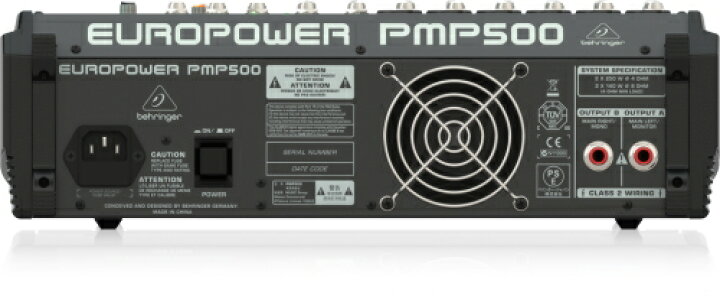 楽天市場】BEHRINGER/べリンガー パワード・ミキサー PMP500 EUROPOWER 