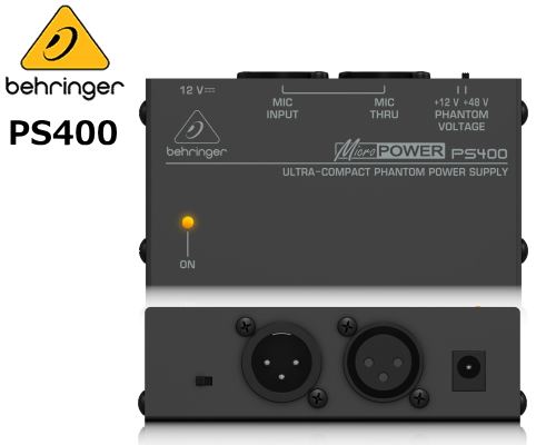 最新 BEHRINGER 大切な PS400 MICROPOWER ベリンガー ファンタム電源