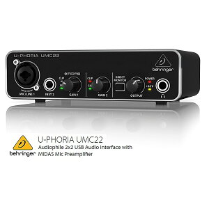 BEHRINGER/׃K[@UMC22 U-PHORIA@MIDAS}CNvAv 22oUSBI[fBIC^[tF[X