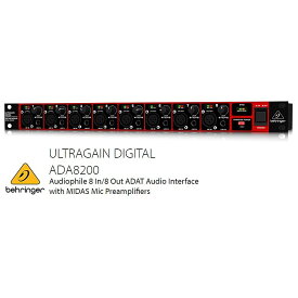 BEHRINGER/べリンガー ADA8200 ULTRAGAIN DIGITAL　MIDASマイクプリアンプ搭載 8入力8出力ADATオーディオインターフェース