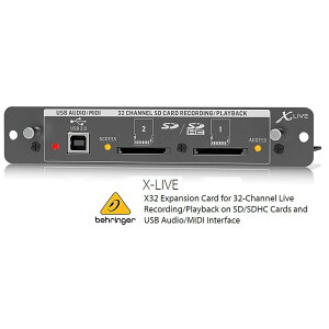 BEHRINGER/�׃����K�[�@X-LIVE�@X32�p �}���`�g���b�N�E���R�[�f�B���O�J�[�h