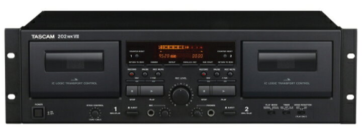 楽天市場】TASCAM 202MK7 業務用ダブルカセットデッキ 202MKVII 