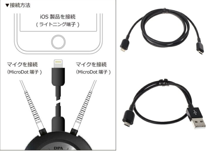 DPA VIDMK-4060-S d:viceデジタルオーディオ・インターフェース RIZING DPA SCM0013-B ミニチュアクリップ