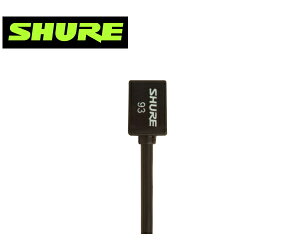 SHURE WL93-X 幅6mmの超小型ラベリア・マイクロホン ブラック(TA4Fコネクター)ラベリア・ピンマイク