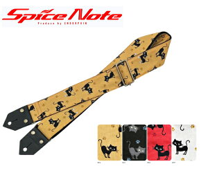 ��Spice Note�� �l�R�� ES-PP50BC �gBLACK CAT�h �M�^�[�E�x�[�X �X�g���b�v �@�X�p�C�X�m�[�g STRAP