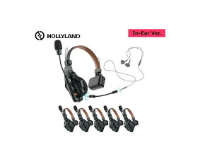 HOLLYLAND�i�z�[���[�����h�jSolidcom C1 Pro-6S�@���C�����X�C���J���w�b�h�Z�b�g�V�X�e���i6�l�p�j�yIn-Ear�o�[�W�����z