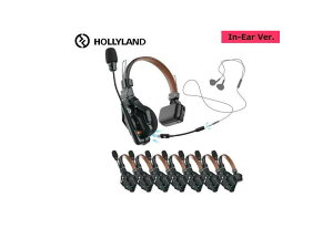 HOLLYLAND�i�z�[���[�����h�jSolidcom C1 Pro-8S�@���C�����X�C���J���w�b�h�Z�b�g�V�X�e���i6�l�p�j�yIn-Ear�o�[�W�����z