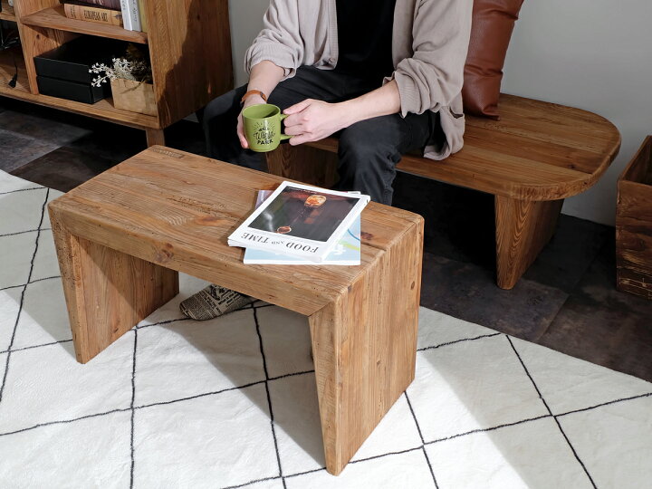 楽天市場】【古材家具】リサイクルパイン コーヒーテーブル 木製 