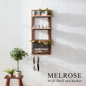 yMELROSEzWall Shelf and Basket / 82068@EH[bN EH[VFt oXPbg v^[{bNX ǖʎ[ Lb`[ I
