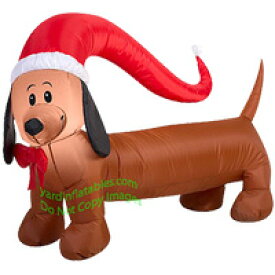 【クーポン有り】ダックスフンド クリスマス エアーバルーン 風船 エアーブロー パーティー クリスマス 誕生日 パーティーグッズ デコレーション イベント Gemmy Airblown Christmas Inflatables Weiner Dog
