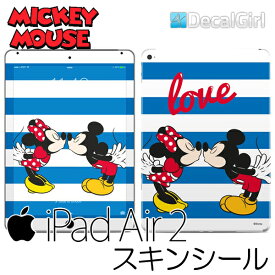 【セール！】DecalGirl ディズニー ミッキーマウス iPad air2専用スキンシール《マウス ラブ》 アップル キッズ デカール ステッカー シール iPadケース 子供用カバー KIDS ipadカバー